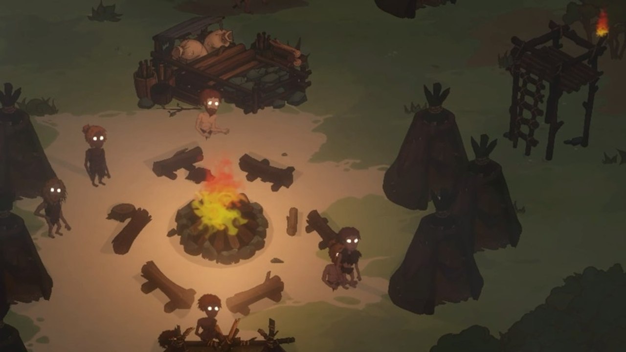 Das Aufbauspiel The Tribe Must Survive zeigt im Trailer die Gefahren eines Steinzeit-Stammes