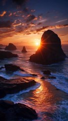 art Stunning sunset