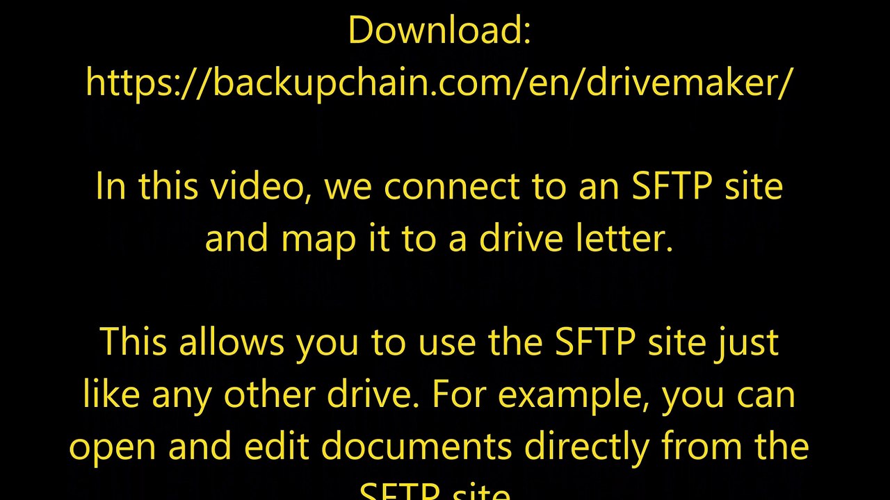 How to Map SFTP/SSH as a Network Drive in Windows