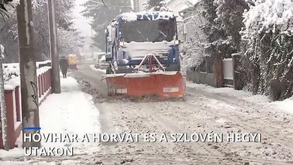 Hóvihar a horvát és a szlovén hegyi utakon