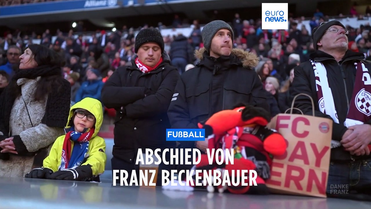 'Danke für alles': Zehntausende nehmen Abschied von Franz Beckenbauer