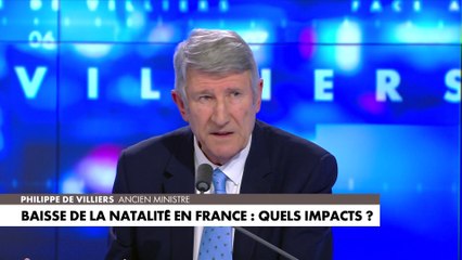 Philippe de Villiers : «On a cette année le record de la dénatalité depuis la guerre. Au moment où on constate tout ça, qu'est-ce qu'on nous propose ? Le raccourcissement de la vie par les deux bouts : l'avortement constitutionnel et l'euthanasie»