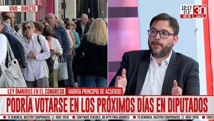 Continúa el debate de la ley ómnibus en el Congreso