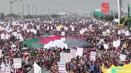 Yemen'de Filistin için dev gösteri