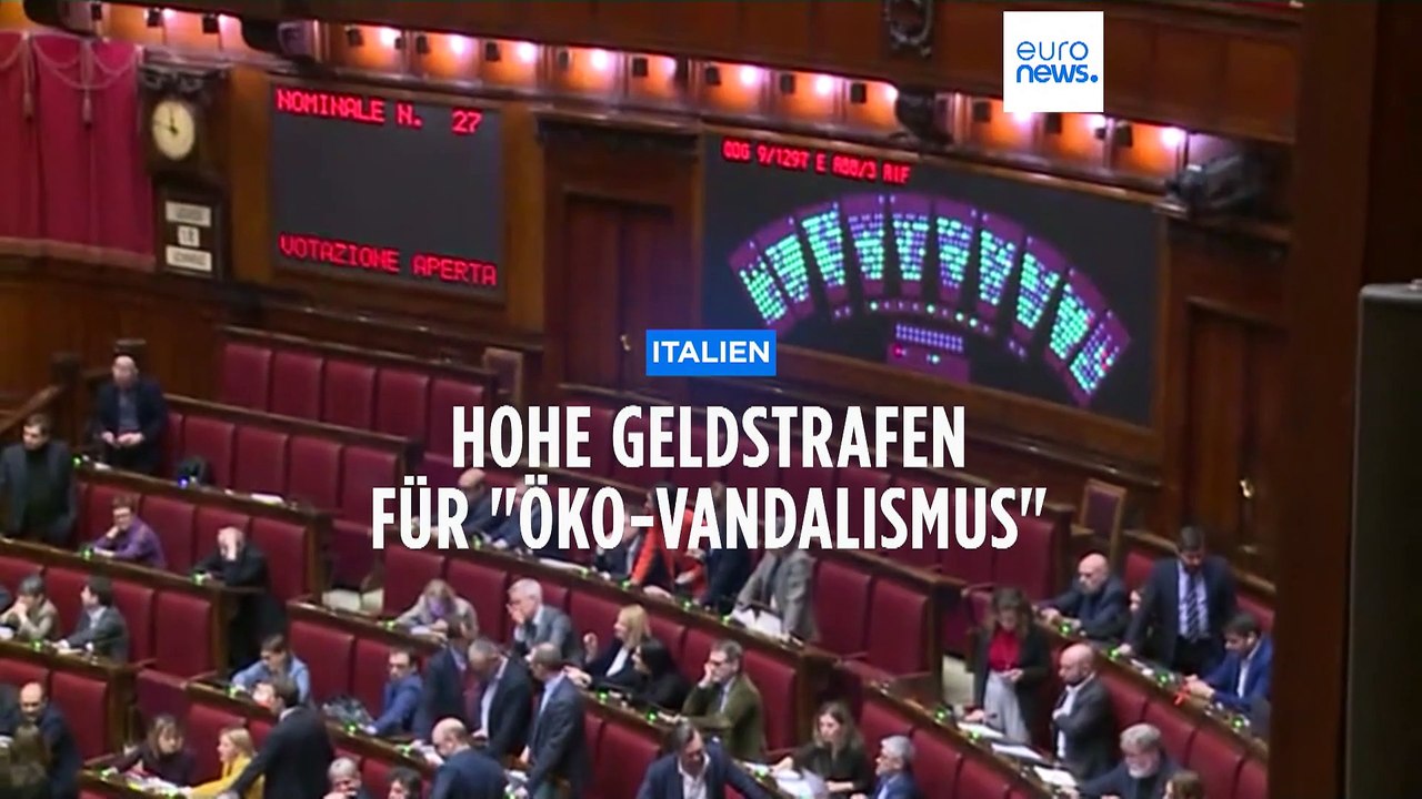 Italien verschärft Strafen gegen Klimaproteste und 'Öko-Vandalismus'
