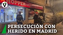 Una joven  herida grave en Madrid tras ser arrollada por un coche que volcó tras una persecución policial en Carabanchel