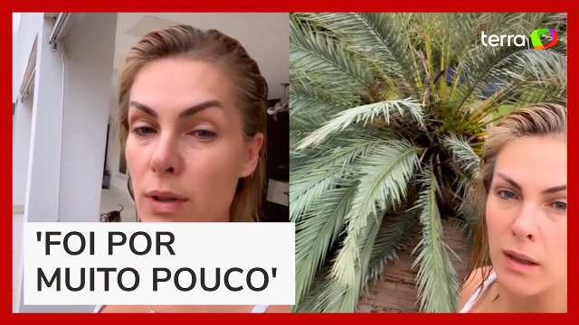 'Maior susto da minha vida', diz Ana Hickmann ao mostrar árvore caída em mansão após vendaval