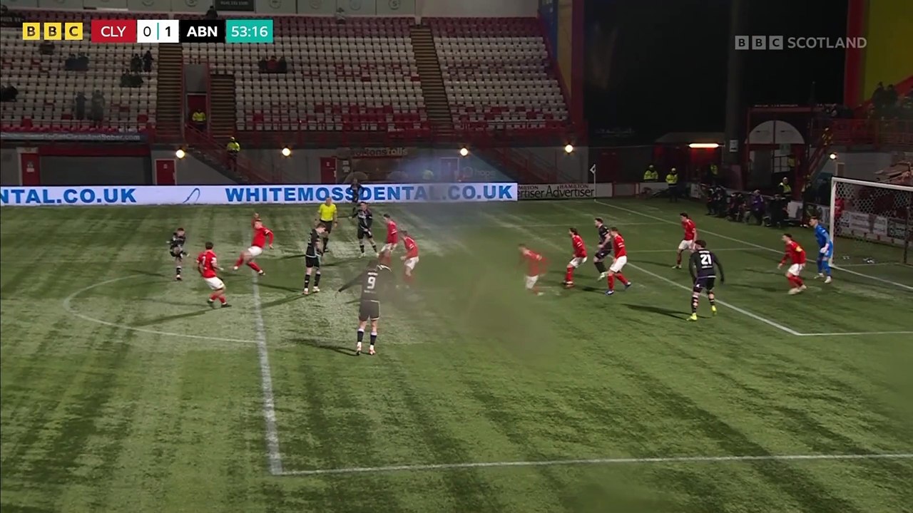 Clyde Vs Aberdeen 2 half Scottish Cup Last 32