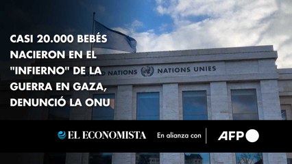 Casi 20.000 bebés nacieron en el "infierno" de la guerra en Gaza, denunció la ONU