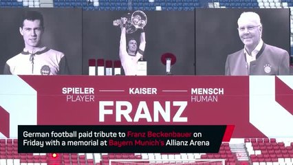 German football bids farewell to Beckenbauer in Munich ceremony