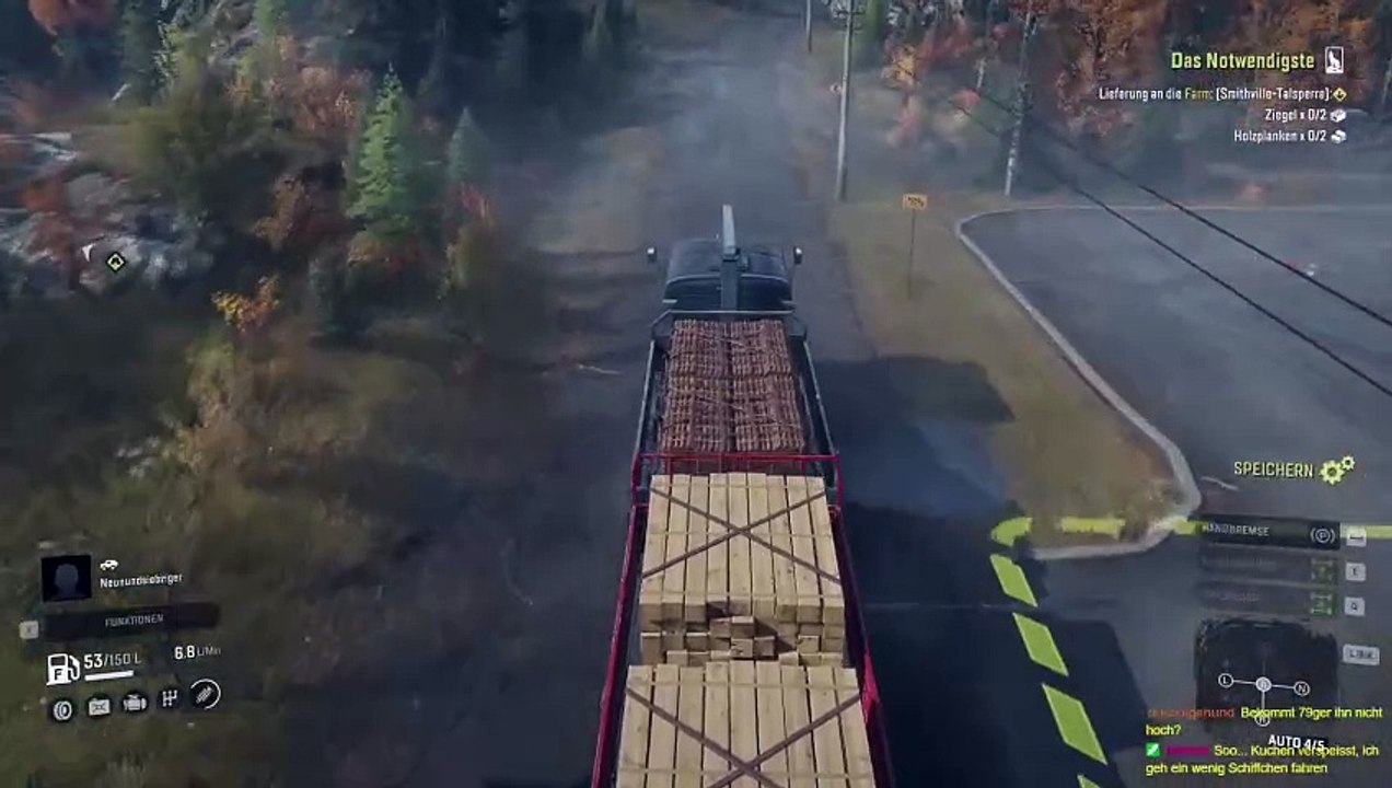 Mitten im Wald. SnowRunner #37