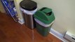 SIMPLI MAGIC SWING TOP LID RECYCLE BIN PREMIUM GREEN GARBAGE CAN UNBOXING AND REVEW TRASH CANS
