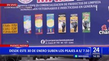 Malestar en conductores de Puente Piedra por incremento de tarifas en peaje Chillón
