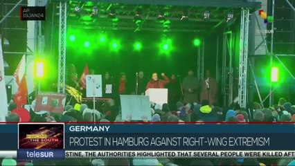 Protest in Hamburg against right-wing extremism