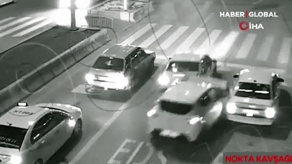 Kırıkkale'de kazalar zinciri! 3 trafik kazası kameraya böyle yansıdı 