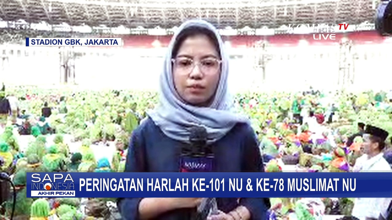 Presiden Jokowi Hadiri Peringatan Harlah ke-101 NU dan ke-78 Muslimat NU di Gelora Bung Karno