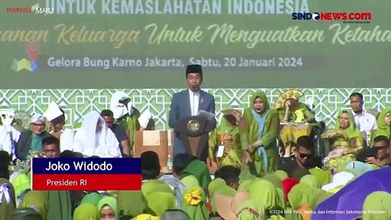 Pesan Jokowi pada Harlah Muslimat NU ke-78, Tak Saling Hujat dan Menjelekkan meski Beda Pilihan Politik