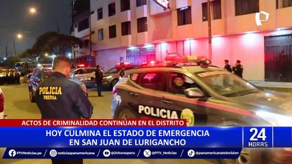 Hoy vence estado de emergencia en SJL: en último día detonan explosivo en puerta de vivienda
