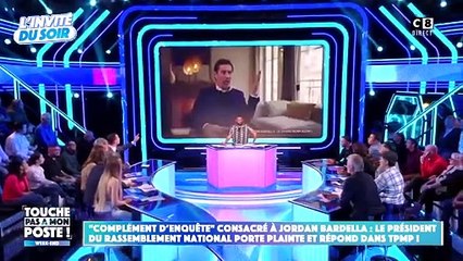 Invité dans TPMP, Jordan Bardella sur Complément d'Enquête : "Ca devrait s'appeler Les Guignols de l'Info  !"