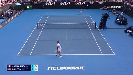 Adrian Mannarino, grand résultat et très grand show