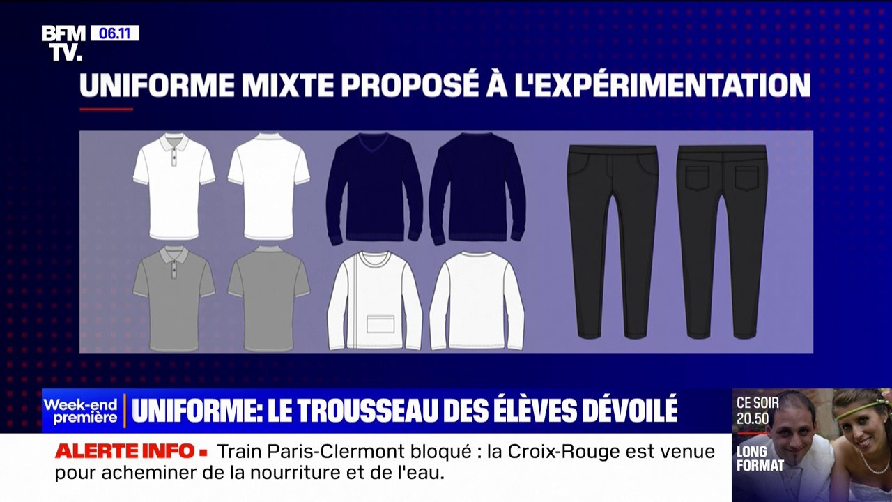Voici l'uniforme scolaire mixte proposé par le gouvernement et qui sera expérimenté dans une centaine d'établissements scolaires