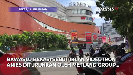 Bawaslu Bekasi Ungkap Alasan Videotron Anies di Grand Metropolitan Mall Diturunkan