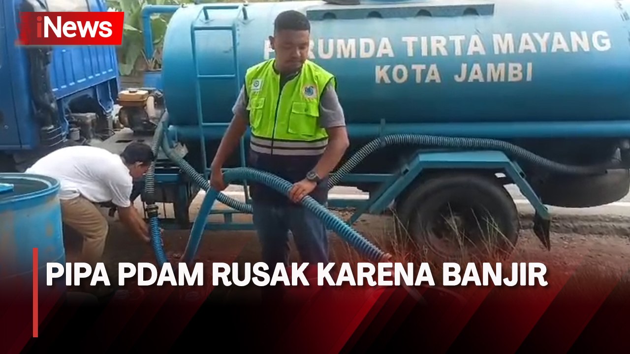 Pipa PDAM Rusak karena Banji, Ratusan Warga Mua...
