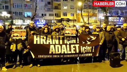 Hrant Dink'in 17. ölüm yıl dönümünde Eskişehir'de anma