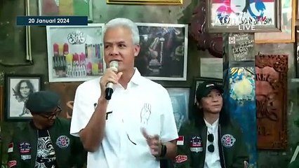 [FULL] Pernyataan Ganjar dan Mahfud di Deklarasi Slank untuk Pilpres 2024