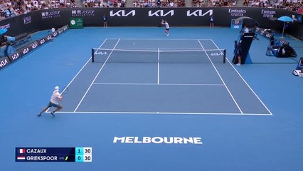 Open d'Australie - Le rêve continue pour Cazaux qualifié pour les 8èmes !