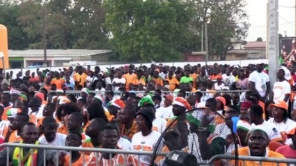 Le ministre Mamadou Sangafowa Coulibaly, vit la CAN avec les populations de Korhogo