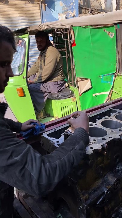 Truck Engine Cylinder Grinding #cylinder #restoration #shortsvideo #grinding