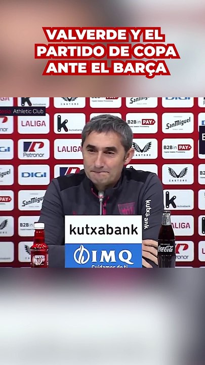 Valverde tras el emparejamiento contra el Barça:  "No vamos a decir que hemos tenido suerte"