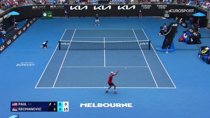 Deux balles de match sauvées et 6-0 pour finir : Comment Kecmanovic a frustré Paul