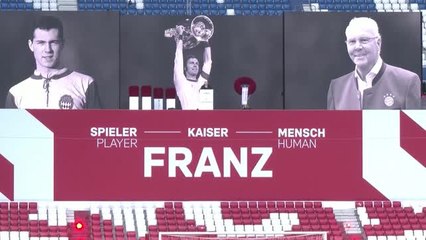 Décès de Benckenbauer - Un dernier hommage national rendu dans le stade du Bayern Munich