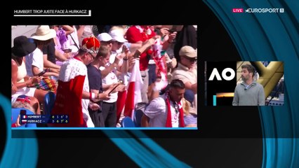 Humbert sur Cazaux : "On sera tous derrière lui face à Hurkacz, un bon match à regarder"