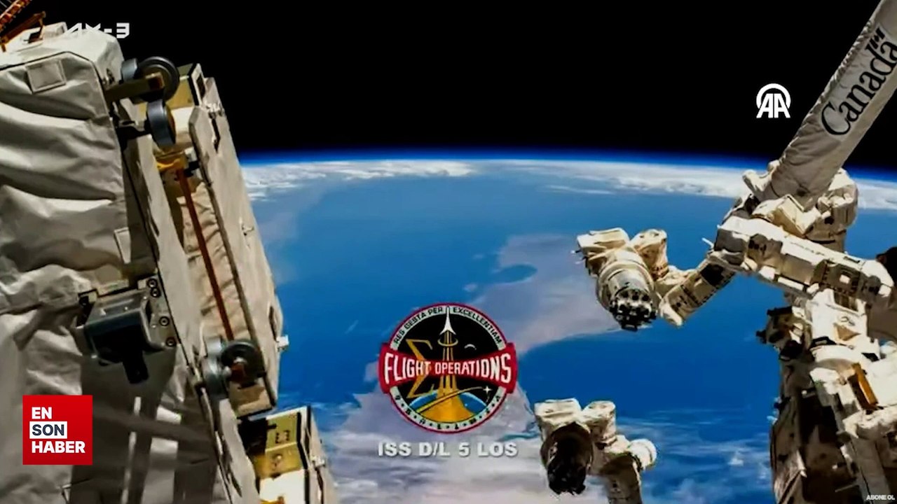 Alper Gezeravcı'nın içinde bulunduğu Crew Dragon kapsülü uzay istasyonuna kenetlendi