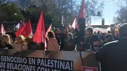 Manifestación en Madrid en solidaridad con el pueblo palestino, 20 de enero de 2024
