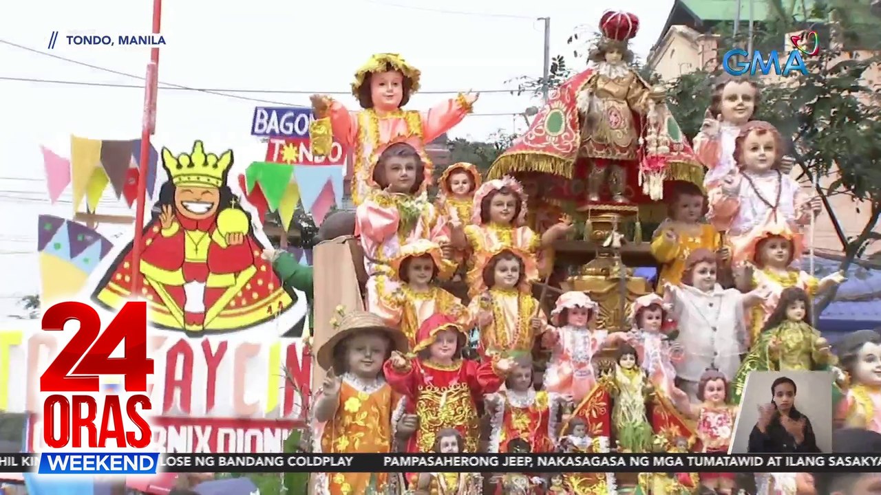 Lakbayaw Festival Ng Sto Niño De Tondo Dinagsa Ng Mga Deboto 24 Oras Weekend Video Dailymotion 