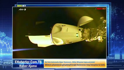 İlk Türk Astronotu Alper Gezeravcı, Bilim Misyonu kapsamındaki bilimsel çalışmalarını gerçekleştireceği Uluslararası Uzay İstasyonu’na vardı.