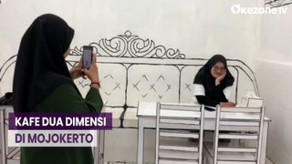 Unik! Bernuansa Dua Dimensi Kafe di Mojokerto Bawa Pengunjung Serasa di Dunia Komik