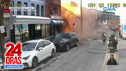 1, sugatan kasunod ng pagsabog sa isang gusali dahil sa umano'y gas leak | 24 Oras Weekend