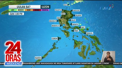 Ilang bahagi ng bansa, makararanas ng pag-ulan bukas | 24 Oras Weekend