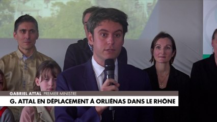 Gabriel Attal en déplacement à Orliénas, dans le Rhône : «Je n’envisage pas de préparer cette échéance en restant dans mon bureau avec mes conseillers»