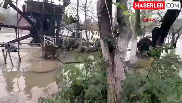 Antalya'da Yağışlar Sonucu Manavgat Irmağı Taştı