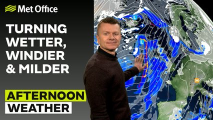 Met Office Afternoon Weather Forecast 20/01/24- Becoming very unsettled