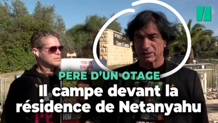 Ce père d’un otage israélien campe devant la résidence de Netanyahu pour être reçu