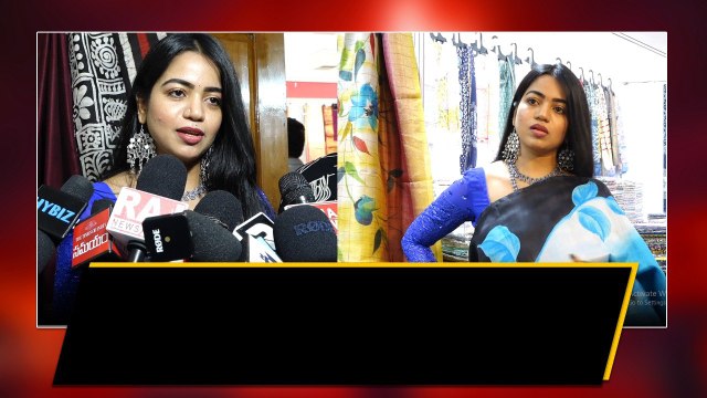 Banjara Hillsలో National Silk Expo Hall ఓపెన్ చేసిన Actress Bhavya sree | Telugu Oneindia