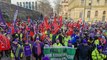 Huge trade union strike rally in Derry city centre on January 18, 2024