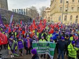 Huge trade union strike rally in Derry city centre on January 18, 2024